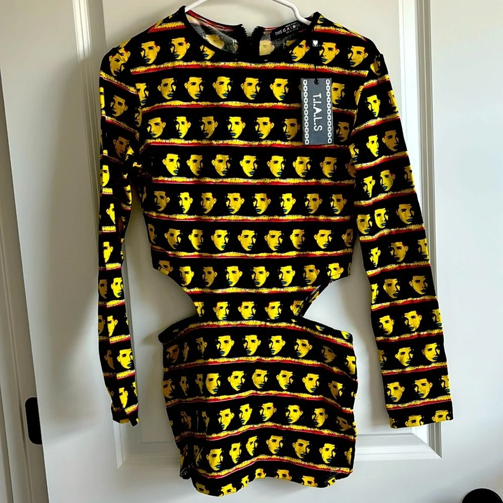 CLEAROUT📌 TIALS Drake Logo Andy Warhol Dress - Picture 1 of 2
